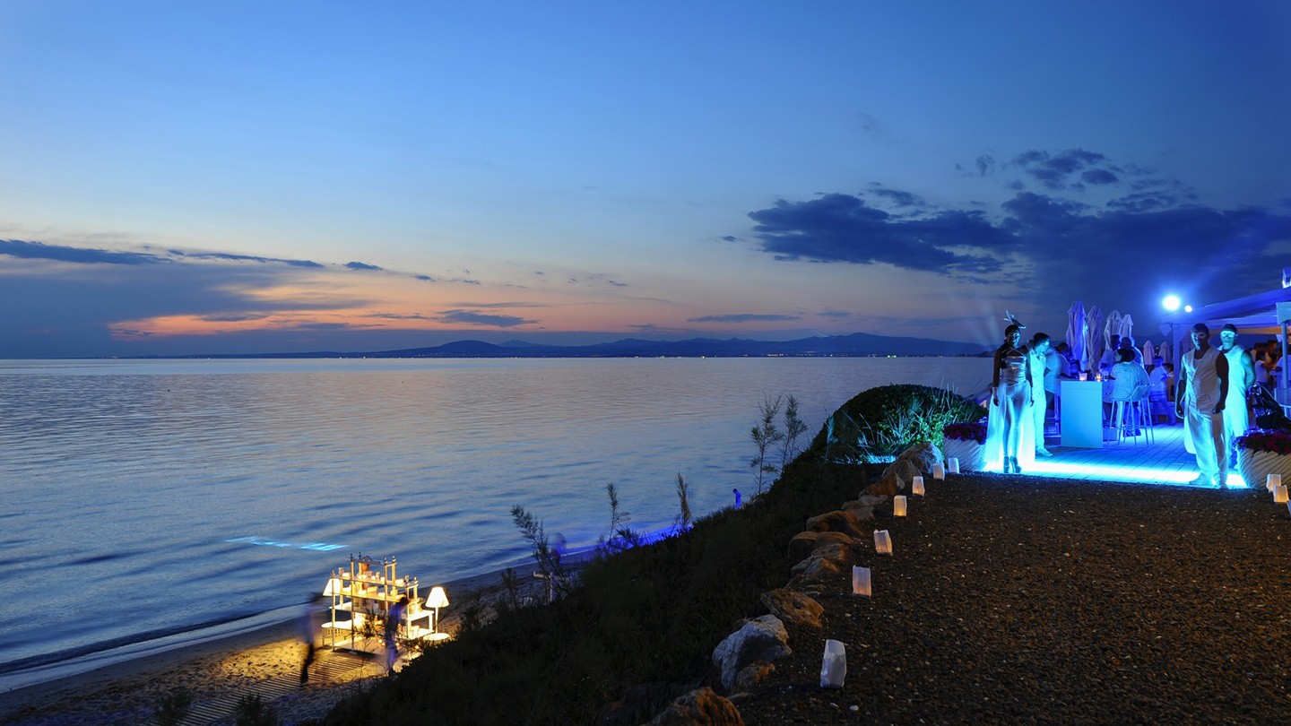 white beach party